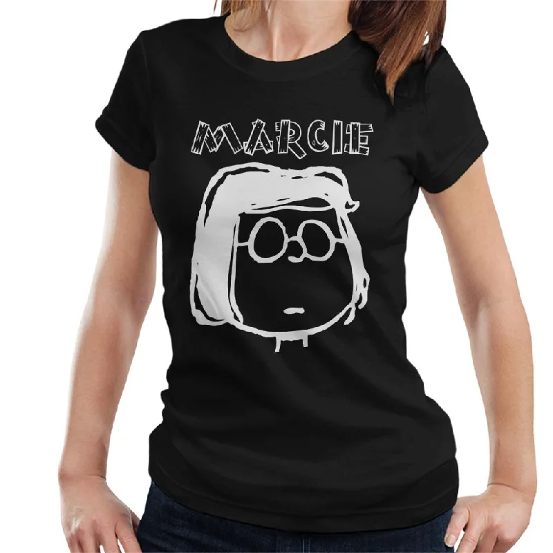 Peanuts I Am Marcie Women's T-Shirt-- Anti-Pilling Machine Wash Handmade
