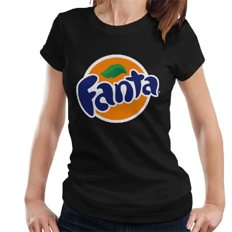 Fanta Circle Logo Women's T-Shirt-- Mesh Canvas Denim