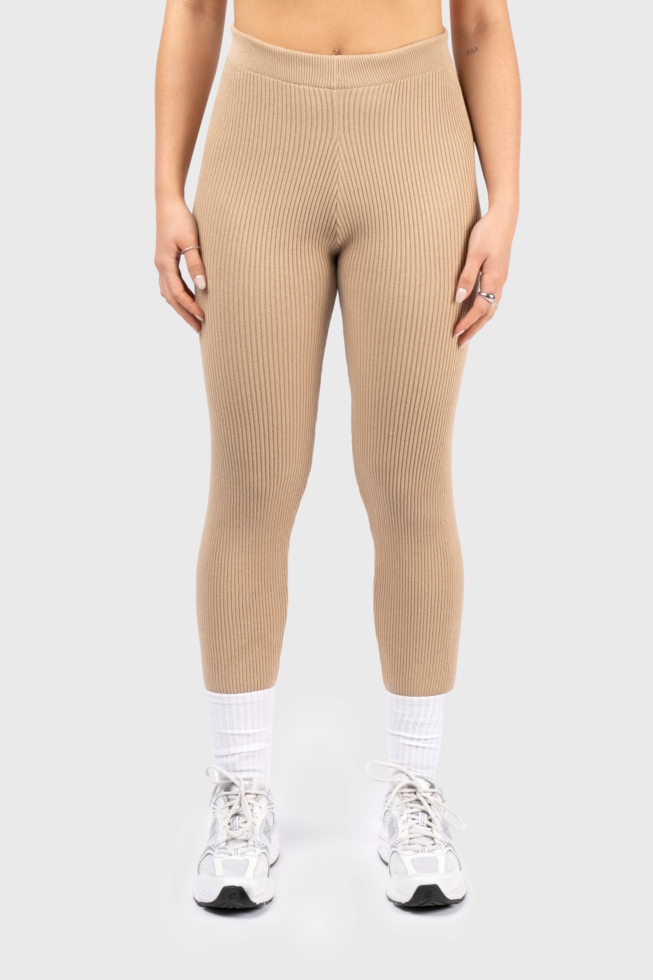 Ribbed Leggings Stylish Compression Fit Leggings
