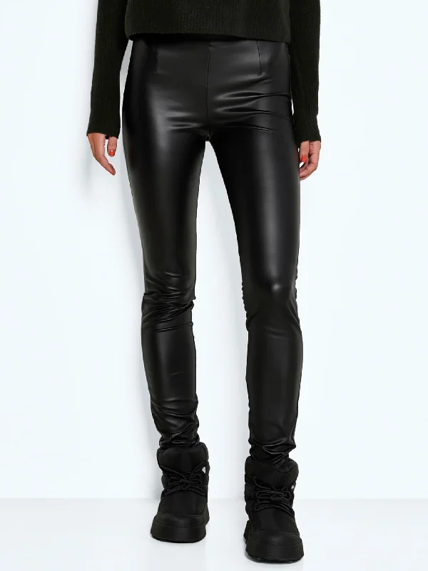 Γυναικείο κολάν δερματίνη NMALOHA HW SKINNY COATED LEGGING NOOS 27021795 | 27021795 Stylish Compression Fit Leggings