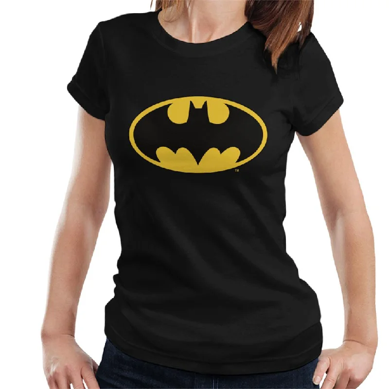 Batman Bat Symbol 1966 Logo Women's T-Shirt -- Basic T-Shirt Crew Neck Short Sleeve