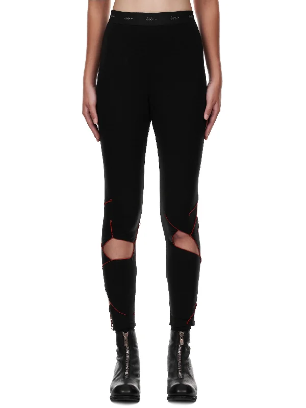 Cutout Leggings (FX-P22-900-BLACK) Stylish Yoga Leggings
