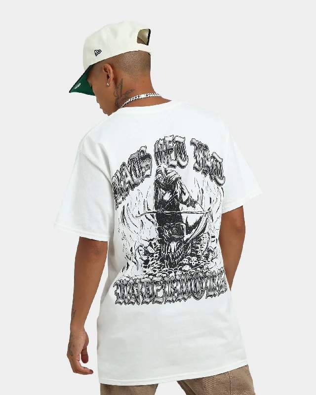 Rats Get Fat Underworld Vintage T-Shirt White-- Polka Dot Checkered Tartan