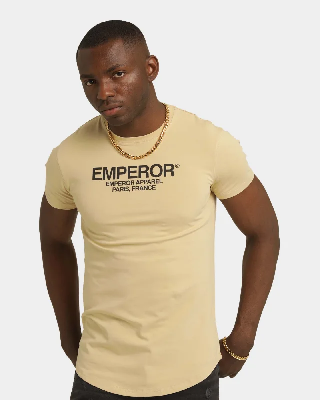 Emperor Apparel Copyright After Dark Short Sleeve T-Shirt Sand/Black-- Layered Multi-layer Single Layer