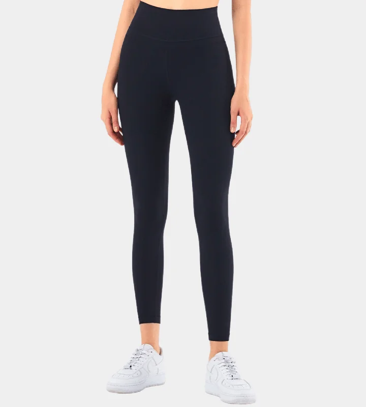 Women's motion ankle grazer leggings: Midnight Elegant Textured Leggings