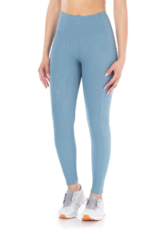 Solstice Race Ribbed High-Waist Legging 25" Inseam Cozy Textured Workout Leggings