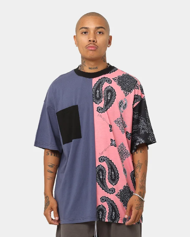 XXIII Serj Paisley T-Shirt Multi-- Hooded Caped Shawl Collar