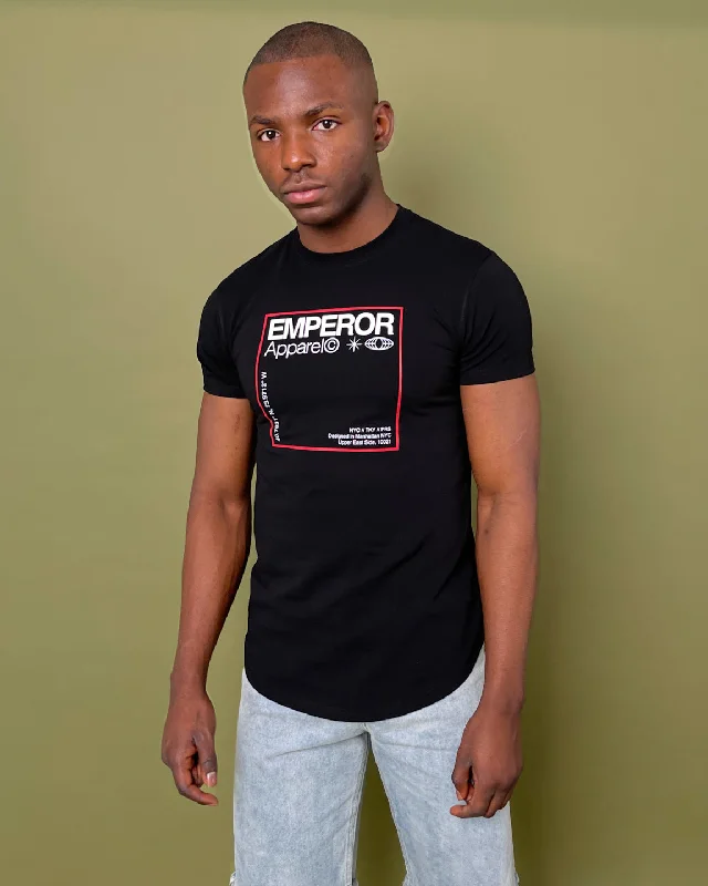 Emperor Apparel Box After Dark T-Shirt Black-- Plaid T-Shirt Polka Dot Checkered