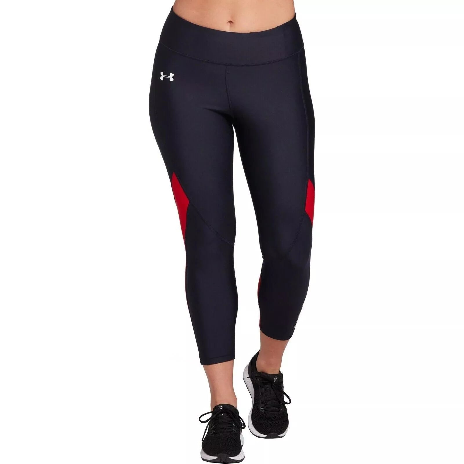Under Armour Women's HeatGear Americana USA Leggings, Navy Red, X-Small Comfortable Plus Size Leggings
