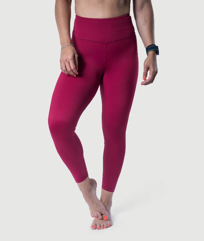 Training Legging - Burgundy Trendy Fitness Leggings