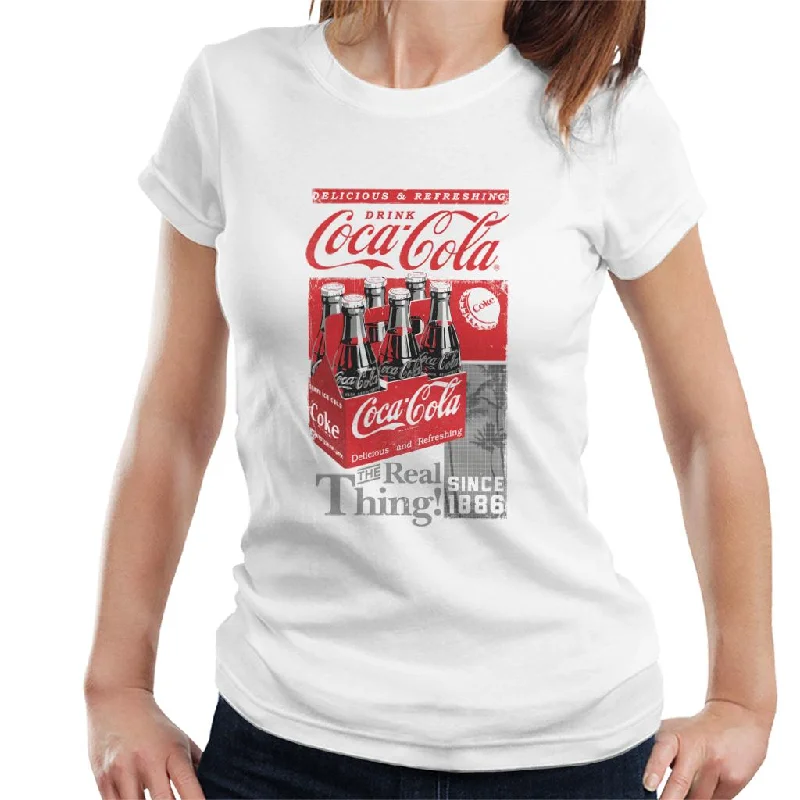 Coca Cola Retro Bottle Crate Women's T-Shirt-- Cozy Warm Stylish