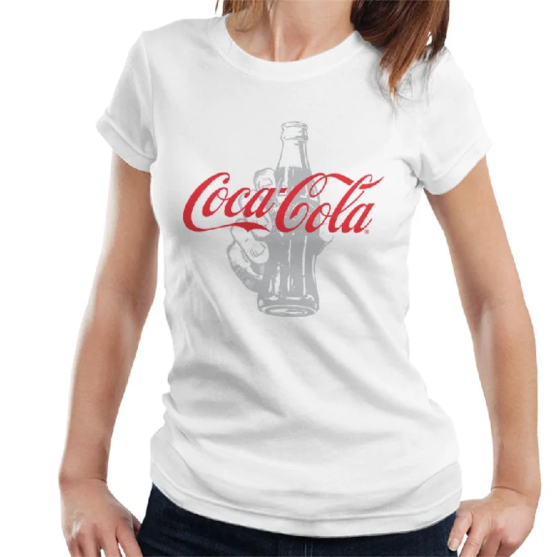 Coca Cola Bottle Its The Real Thing Women's T-Shirt-- Embroidered Appliqued Beaded