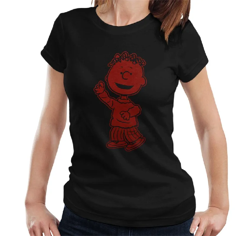 Peanuts Franklin Armstrong Flock Women's T-Shirt-- Elasticated Padded Insulated