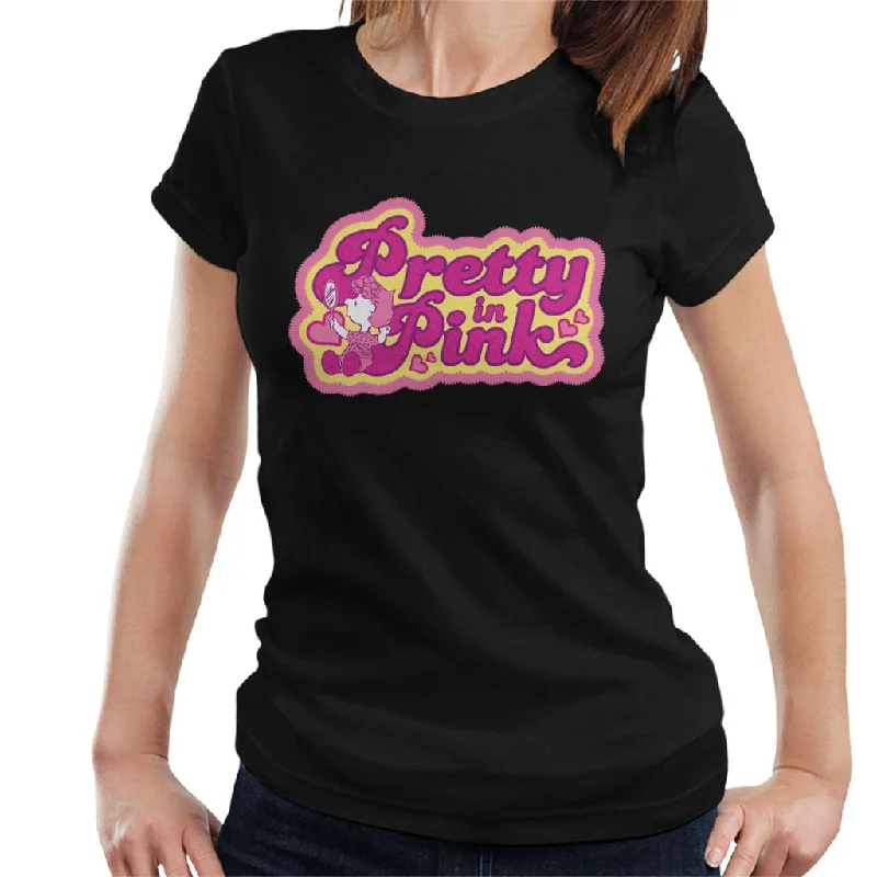 Peanuts Pretty In Pink Women's T-Shirt-- Elegant Classic Vintage