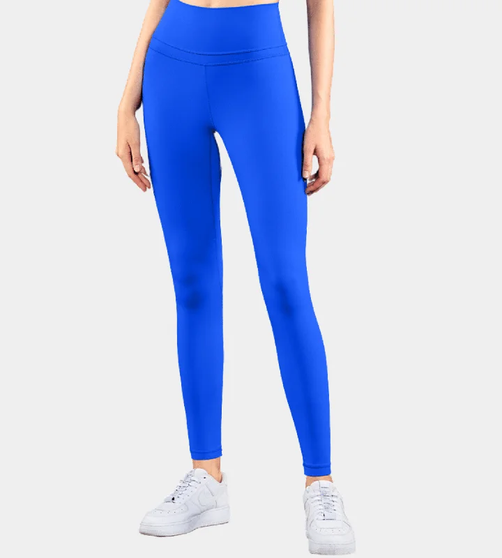 Women's Motion ankle grazer leggings: Cobalt blue Trendy Cold Weather Tights