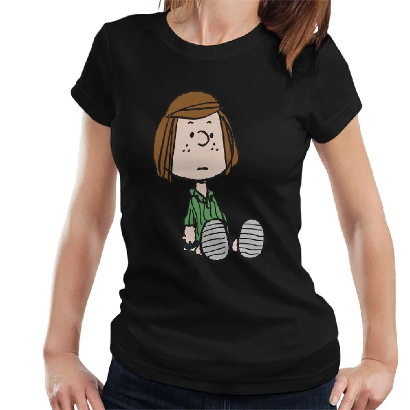 Peanuts Peppermint Patty Women's T-Shirt-- Chenille Blend Fleece Blend Nylon Blend