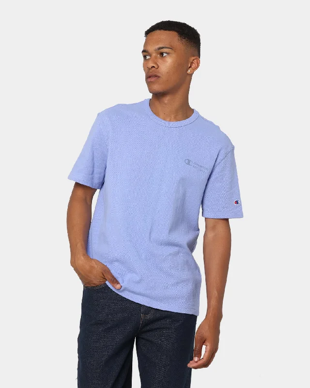 Champion RB Pique Short Sleeve T-Shirt Charming Blue-- Chenille Fabric Brocade Fabric Lace Fabric