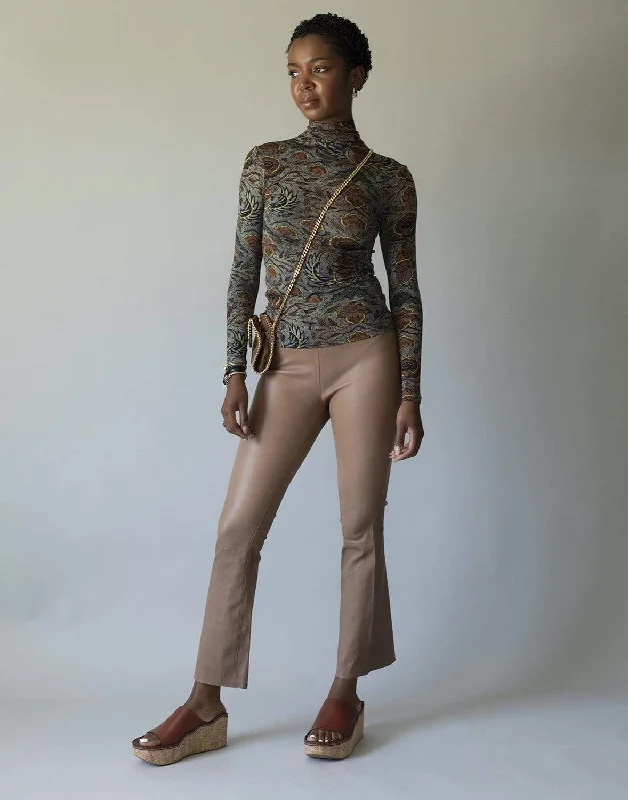 Ankle Flare Legging Casual Slim-Fit Leggings