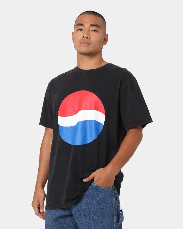 Nana Judy Pepsi Vintage Classic Logo T-Shirt Vintage Black-- Front Pockets Side Pockets Patch Pockets