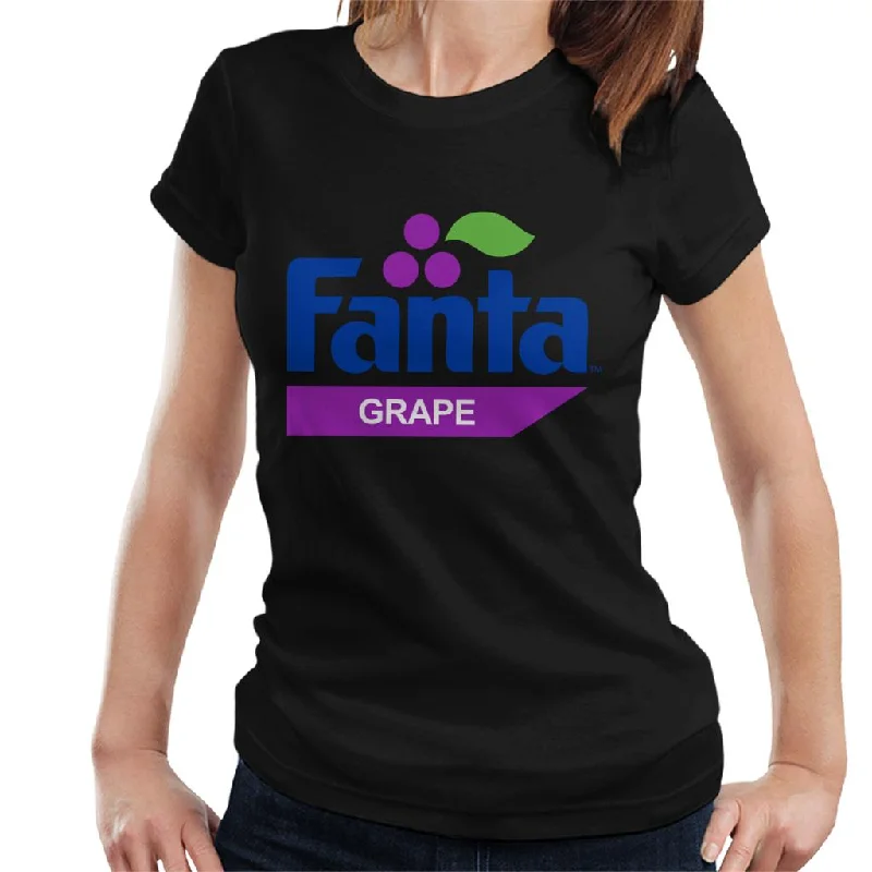 Fanta Grape Retro 1980s Logo Women's T-Shirt-- Seamless Knitted Crochet
