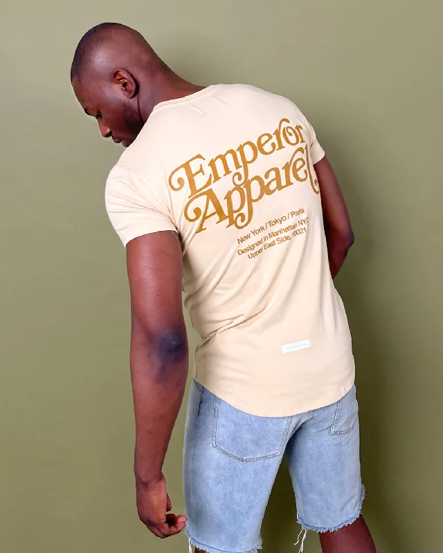 Emperor Apparel Script After Dark T-Shirt Stone-- Casual Formal Business