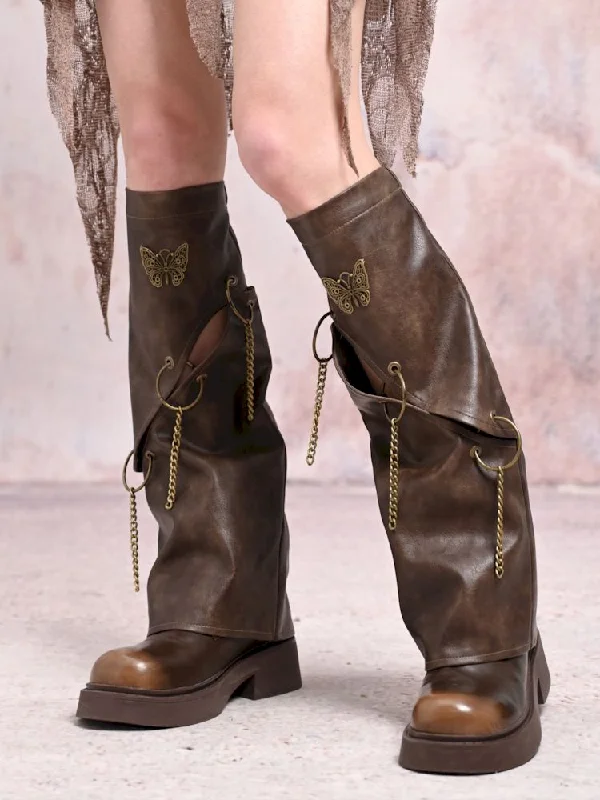 Hollowing Peplum leggings sockliner【s0000007668】 Comfortable Wide-Band Leggings