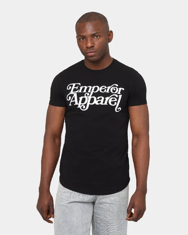 Emperor Apparel Script After Dark T-Shirt Black-- Zippered Buttoned Snapped