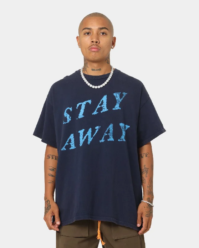 Nirvana Stay Away T-Shirt Washed Navy-- Nylon Fabric Polyester Fabric Spandex Fabric