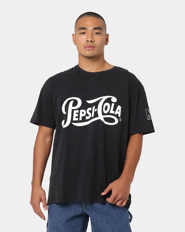 Nana Judy Pepsi Vintage T-Shirt Vintage Black-- Zippered Front Buttoned Front Snap Front
