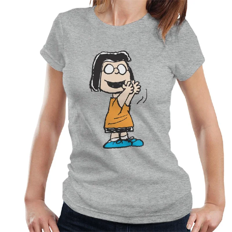 Peanuts Marcie Women's T-Shirt-- Sequined Glittery Shiny