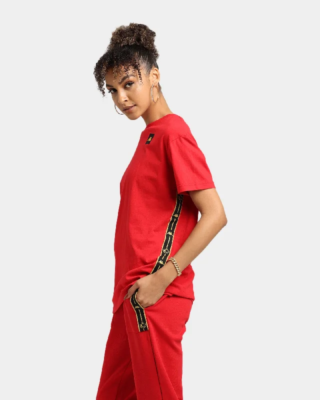 Kappa Kappa X Culture Kings Authentic Phillo T-Shirt Red/Gold-- Welt Pockets Slit Pockets Flap Pockets
