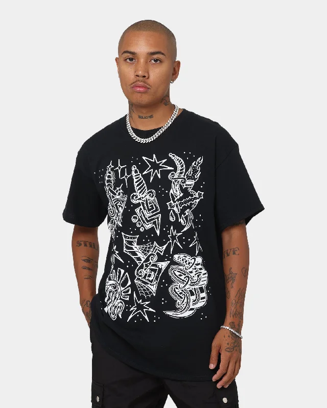 Rats Get Fat Issa Knife T-Shirt Black -- Basic T-Shirt Crew Neck Short Sleeve