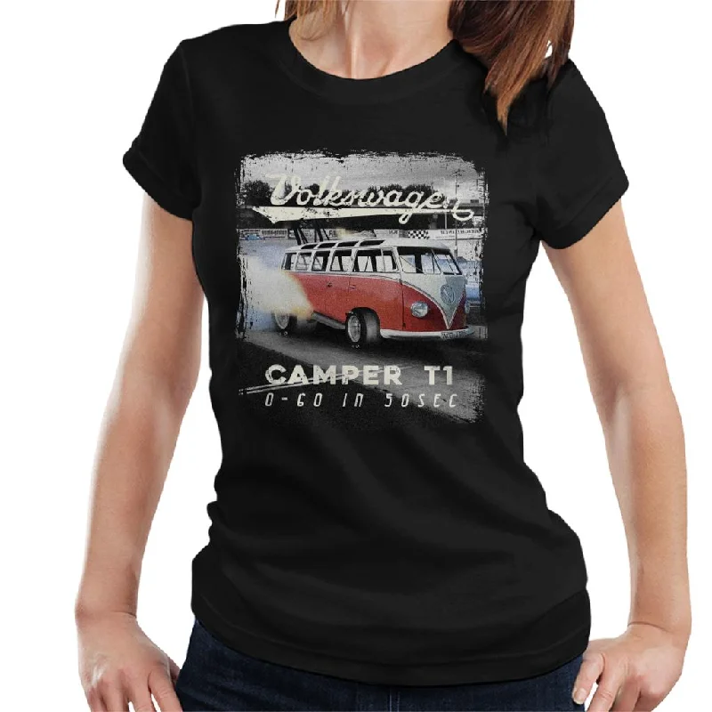 Official Volkswagen Type 3 Dragster Women's T-Shirt-- Nylon Fabric Polyester Fabric Spandex Fabric