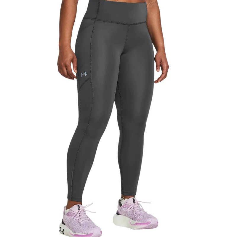 Under Armour Fly Fast 3.0 Womens Ankle Leggings Comfortable Zip-Up Leggings