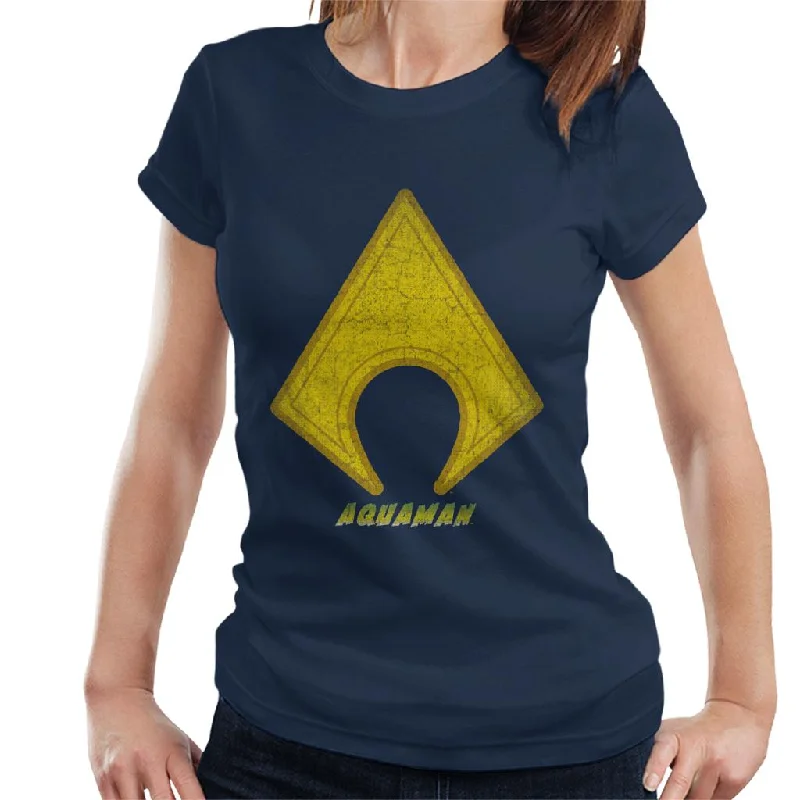 Aquaman Classic Logo Women's T-Shirt-- Modern Contemporary Chic