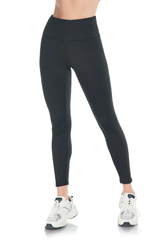 Sleek Sherpa Fleece-Lined High-Waist Legging Trendy Side-Pocket Leggings