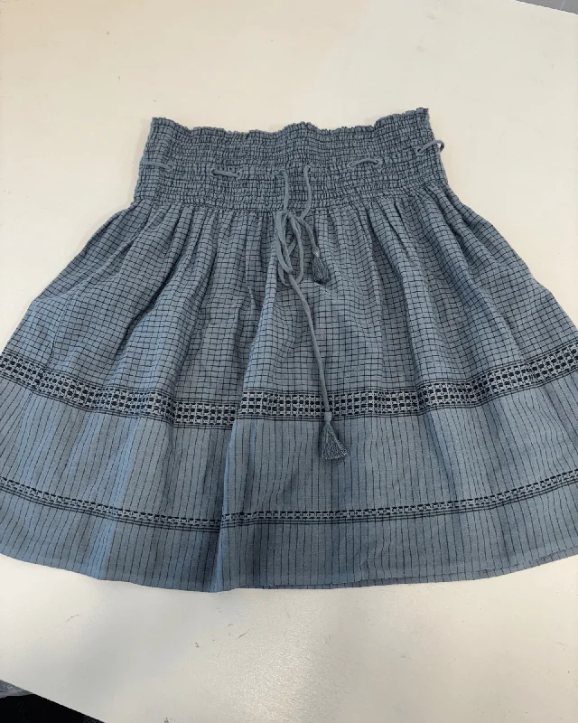 Smocked Mini Skirt linen skirt airy
