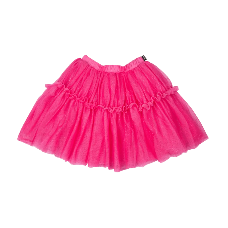 Hot Pink Glitter Tulle Skirt summer skirt style
