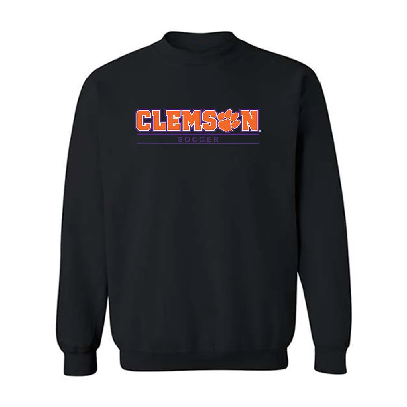 Clemson - NCAA Women's Soccer : Ella Johnson - Classic Shersey Crewneck Sweatshirt Hoodie with Hem Frayed Vintage Worn
