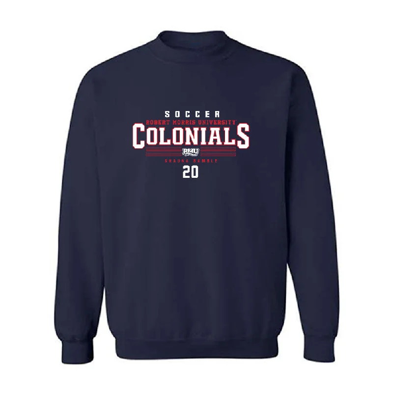 Robert Morris - NCAA Women's Soccer : Shauna Gamble - Classic Fashion Shersey Crewneck Sweatshirt Hoodie with Gradient Ombre Colorful