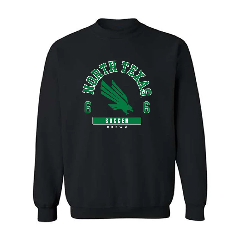 North Texas - NCAA Women's Soccer : Summer Brown - Fashion Shersey Crewneck Sweatshirt Hoodie Jacket Zipper Layering