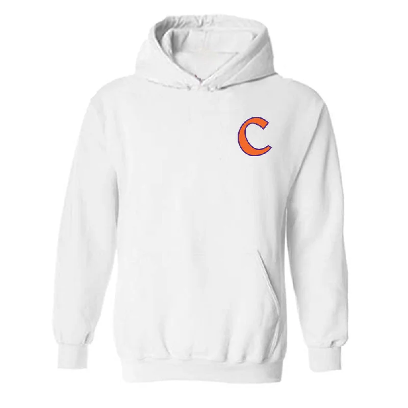 Clemson - NCAA Women's Soccer : Ella Johnson - Classic Shersey Hooded Sweatshirt Hoodie with Hem Embroidery Detailed Premium