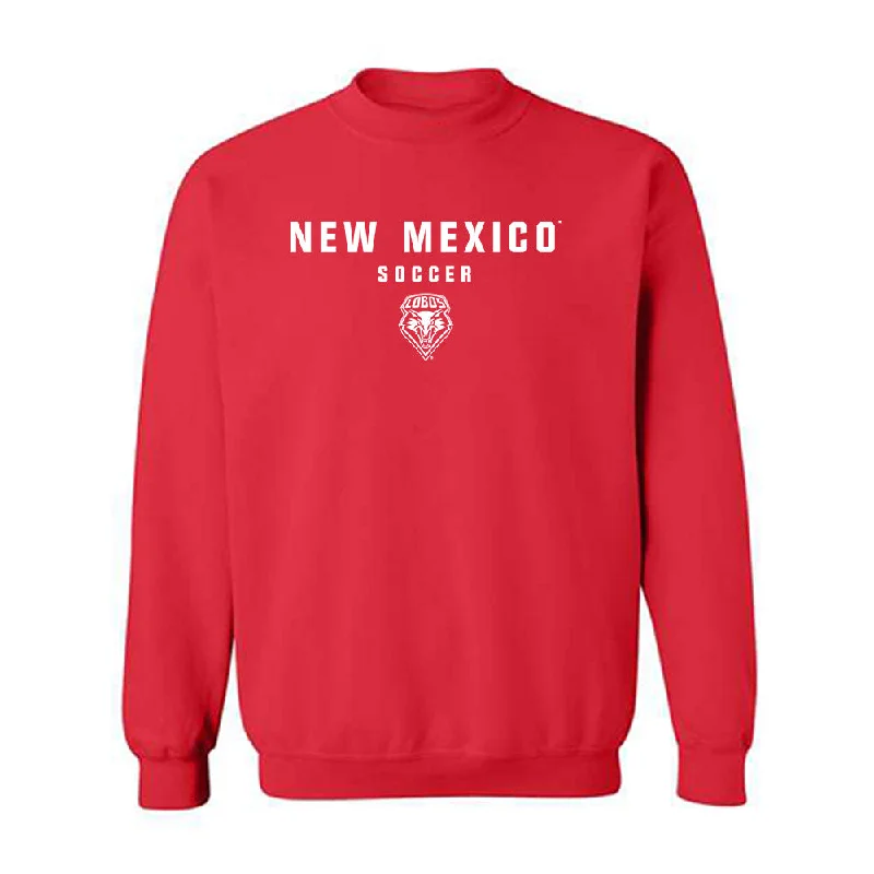 New Mexico - NCAA Women's Soccer : Presley Devey - Classic Shersey Crewneck Sweatshirt Hoodie with Applique Textured Unique