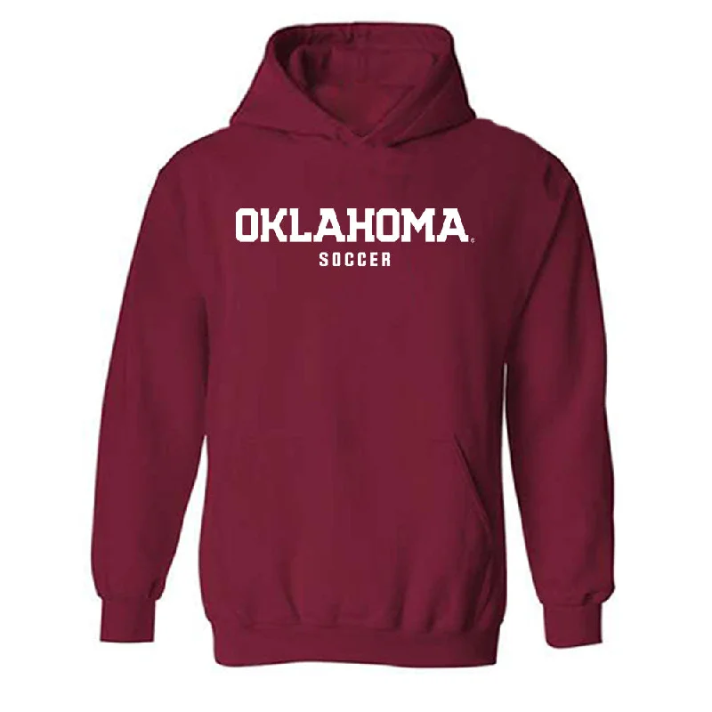 Oklahoma - NCAA Women's Soccer : Kiersten Smith - Classic Shersey Hooded Sweatshirt Hoodie with Hem Elastic Stretchable Comfortable