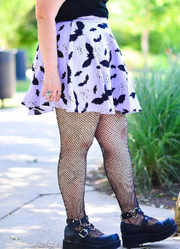 Plus Size Bat Pattern Skirt denim skirt classic