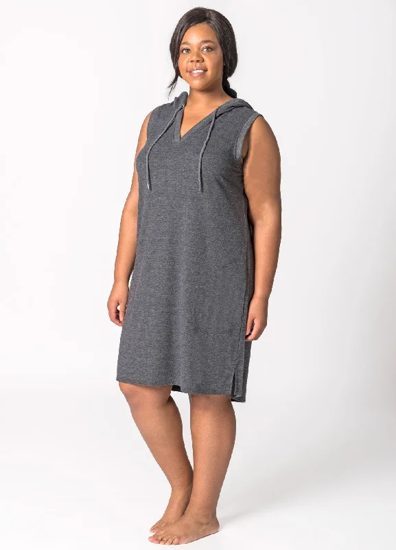 Plus Studio Hooded Weekender Dress Tunics Spring floral