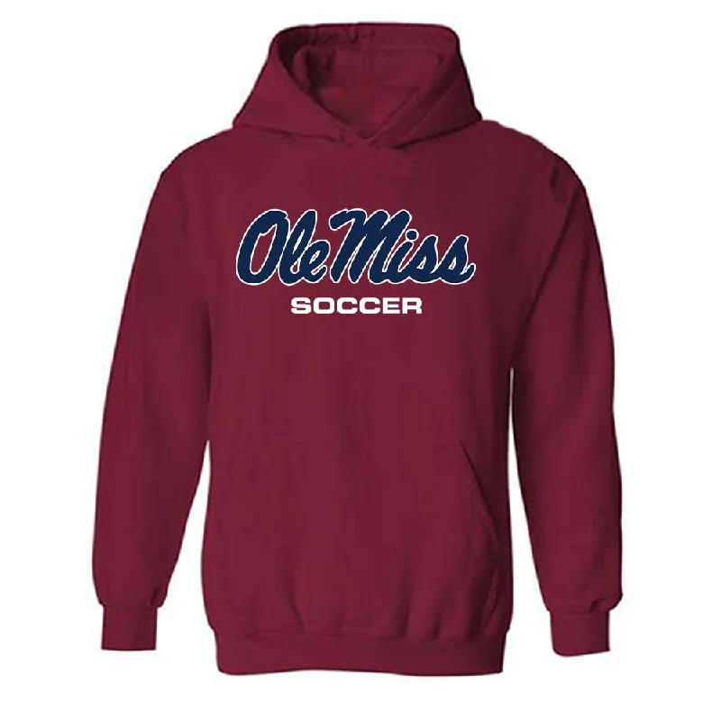 Ole Miss - NCAA Women's Soccer : Sofia Barrie - Classic Shersey Hooded Sweatshirt Hoodie with Drawstring Waist Adjustable Fitted