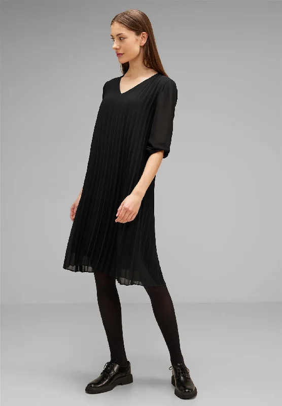 Street One Solid sun Plissee Dress Tunics Practical easy-care