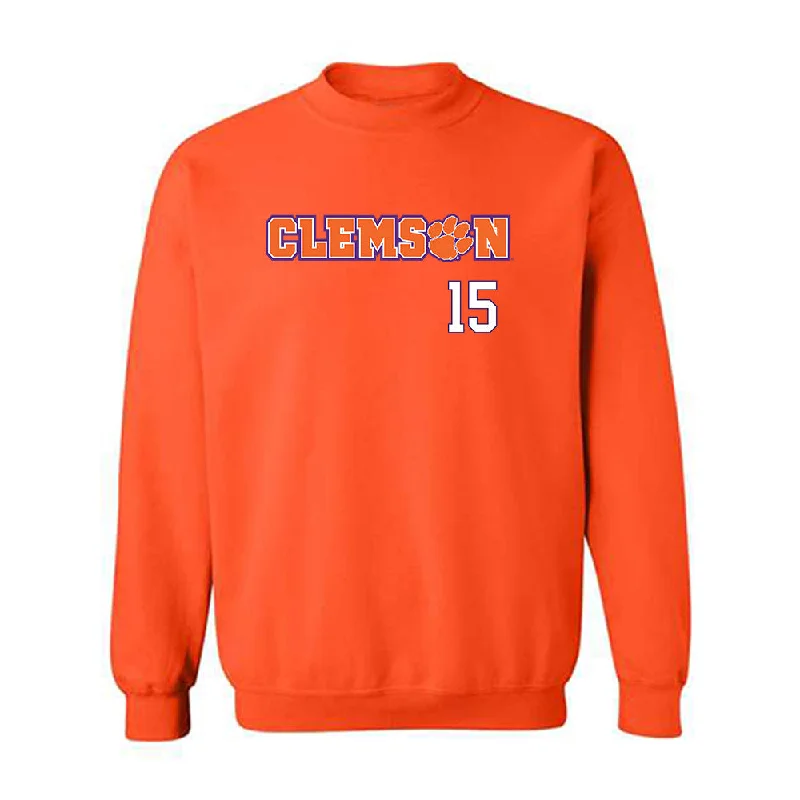 Clemson - NCAA Women's Soccer : Ella Johnson - Classic Shersey Crewneck Sweatshirt Hoodie with Pocket Utility Practical