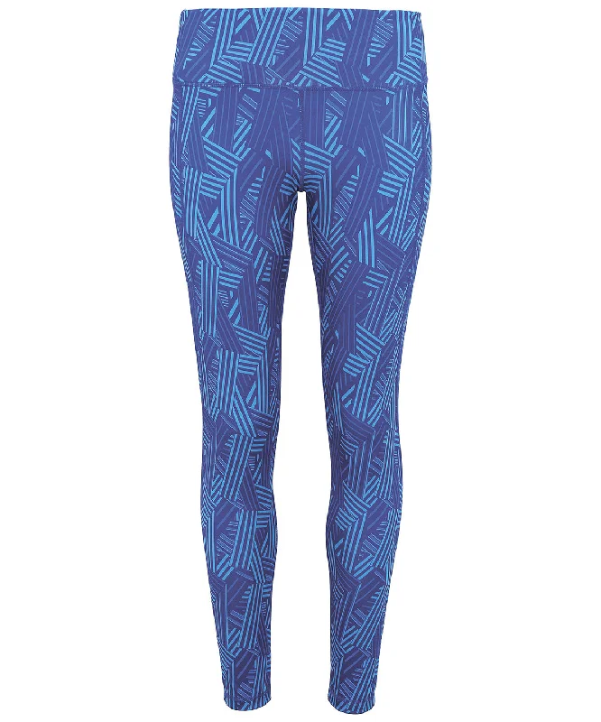 Royal - Women's TriDri® performance crossline leggings full-length Comfortable Fleece-Lined Leggings